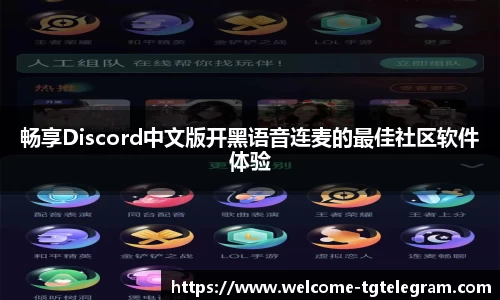 畅享Discord中文版开黑语音连麦的最佳社区软件体验